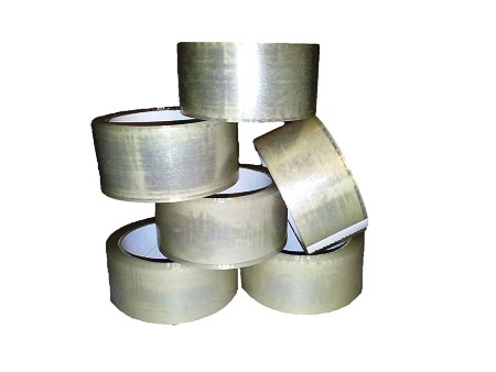 Tape PP, klar - acrylic 75mm x 66m - 6 ruller