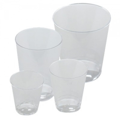 Plastglas 25 cl klar, HÃ¸jde 107 mm - 25 stk