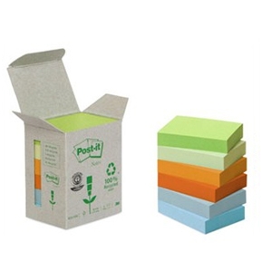 Post-it Notes 6531GB recycle rainbow tower 51x 38mm 6 blokke