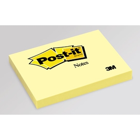 Post-it 657, 102 x 76mm, yellow 12 blokke