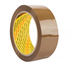 Pakketape 50mm x 66m brun, PVC m/PrÃ¦g - 6 ruller