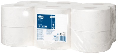 Toiletpapir Tork Premium T2, Mini Jumbo, 2-lags - 12 rll