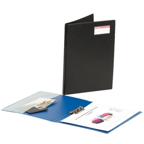 Clip Binder Conference w/frontcover Blue 10 stk