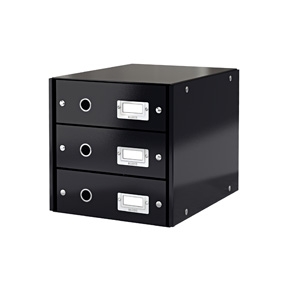 Skuffekabinet - Leitz Click & Store 3 drawer Sort