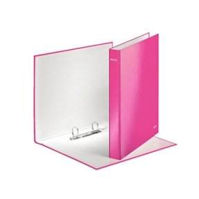 Ringbinder - Leitz WOW A4+ 2DR/25mm Pink 10 stk