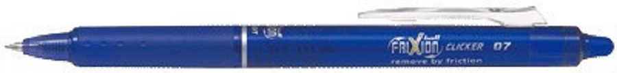 Ballpen Pilot Frixion click, blÃ¥ 07 - 12 stk