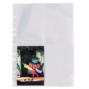 Esselte pocket Photo glass clear 80my 10x15cm A4 10 stk