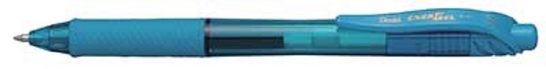 Gelpen Pentel BL 107 lysblÃ¥ Energel - 12 stk