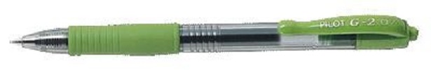 Gelpen Pilot G-2 lime Fine - 12 stk