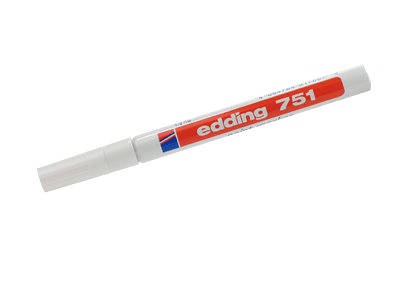 Paintmarker Edding 751 F hvid - 10 stk