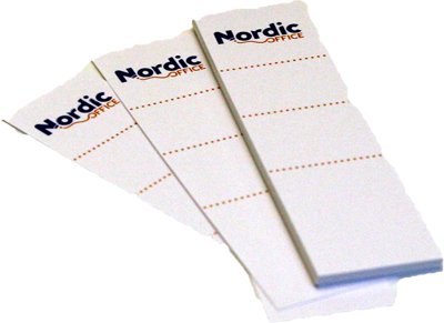 Rygetiket 50 mm Nordic Office - 25 stk