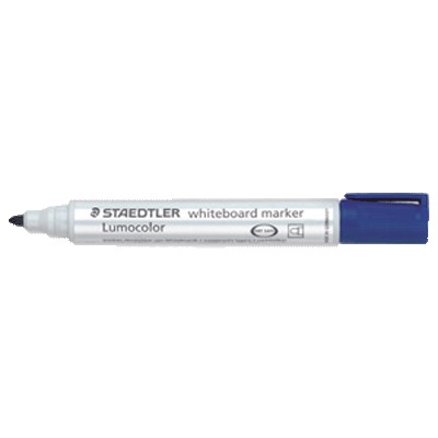 Whiteboard marker blÃ¥ rund, Staedtler 351-3 - 10 stk.