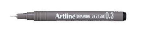 Tegnepen Artline Drawingpen, 0,3 mm sort