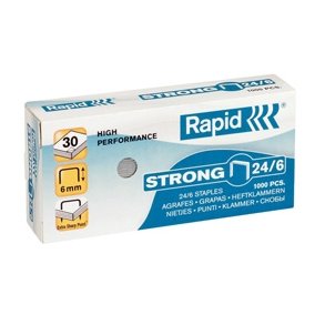 Rapid hfteklammer Strong 24/6 t/30 ark - 1 pkk