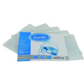 CD-lomme Bantex 2075, til ringbind - 5 stk