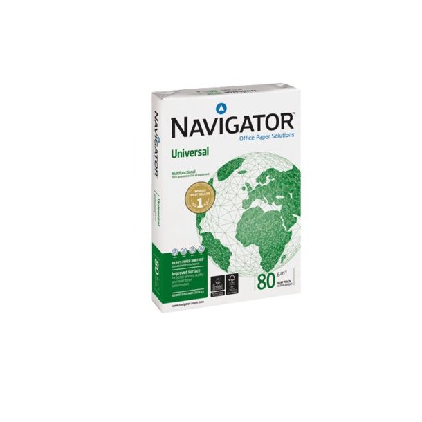 Kopipapir Navigator universal - hvid 80g A4 - 500 ark