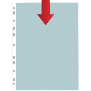 Q-connect plastlomme A4 8 my - 100 stk