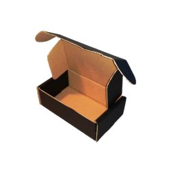 Sorte postsker - 250 x 170 x 95 mm - pakke  25 stk