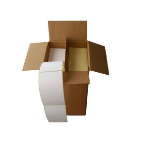 Fragtetiketter - 100 x 150 Thermo hvid falset - 4000 stk