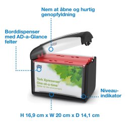 Tork servietdispenser, sort - 1 stk.