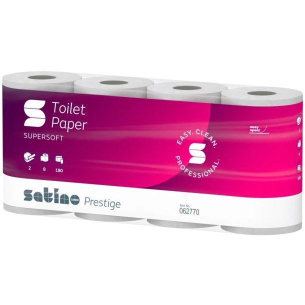 Satino Prestige 2-lags toiletpapir - 64 ruller