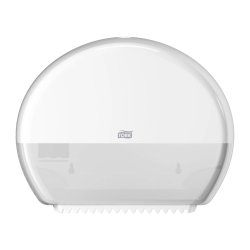 Tork toiletpapirdispenser, T2 Jumbo, hvid - 1 stk.