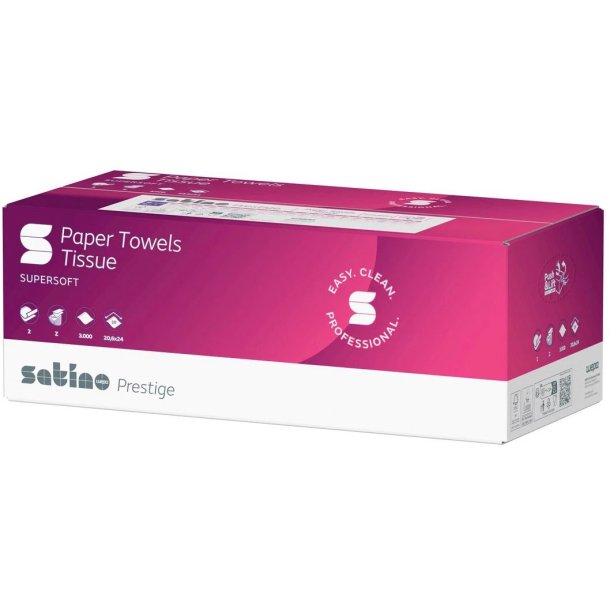 Satino h�ndkl�deark Prestige, 2-lags - 3000 ark