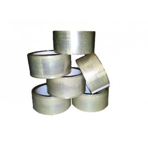 Tape PP, klar - acrylic 75mm x 66m - 6 ruller