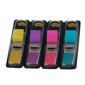 Post-it indexfaner 12,5x43mm, Neon - 1 pakke