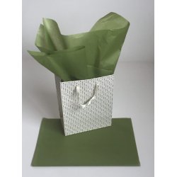 Silkepapir - Oliven gr�n / Moss green - 50x75cm - 480 ark