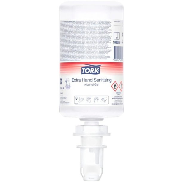 Tork h�nddesinfektionsgel, 80%, S4 -1L