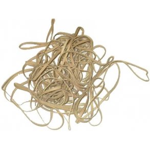 Gummibnd hvid 5x200 mm - 500 gr.