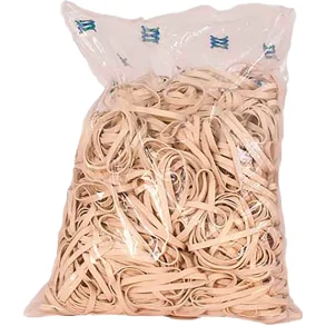 Gummibnd hvid 5x140 mm - 1000 gr.