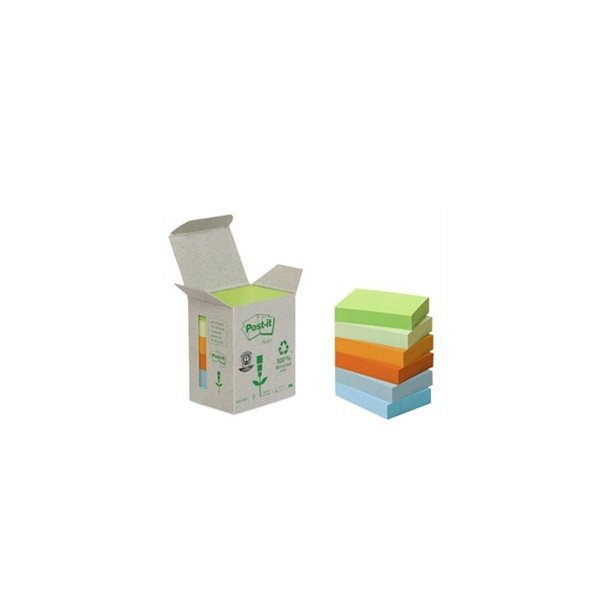 Post-it Notes 6531GB recycle rainbow tower 51x 38mm 6 blokke
