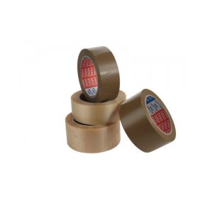 Pakketape 38/66 klar Tesa 4100, linieprget PVC - 6 ruller