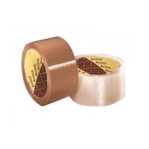 Pakketape 38mm x 66m brun, Low Noise - 6 ruller