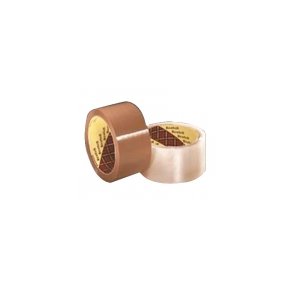 Pakketape 38mm x 66m klar, Low Noise - 6 ruller