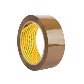 Pakketape 50mm x 66m brun, PVC m/Prg - 6 ruller