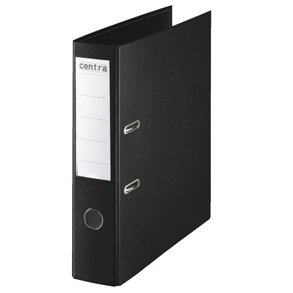 Brevordnere - Centra w/o metalshoe A4/75mm Sort 10 stk