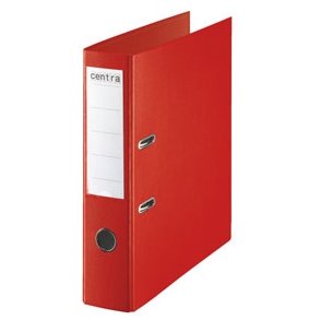 Brevordner - w/o metalshoe PP A4/75mm Red 10 stk