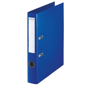 Brevordner w/o metalshoe PP A4/50mm Blue 10 stk