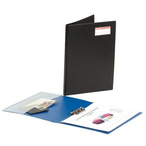 Clip Binder Conference w/frontcover Blue 10 stk