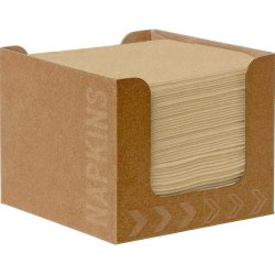 Brune dunisoft kaffe servietter, 20x20cm - 50 stk.