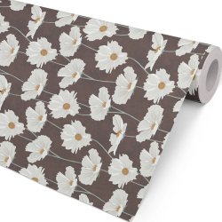 Blomstret gavepapir, 57cmx154m - 1 rulle