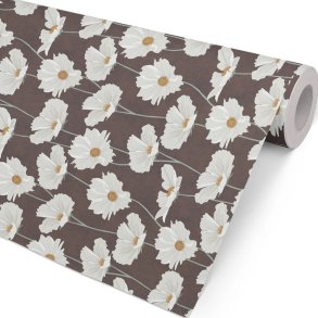 Blomstret gavepapir, 57cmx154m - 1 rulle