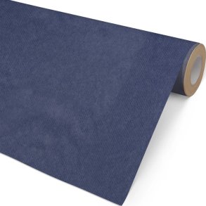 Bl� kraft gavepapir, 57cmx154m - 1 rulle
