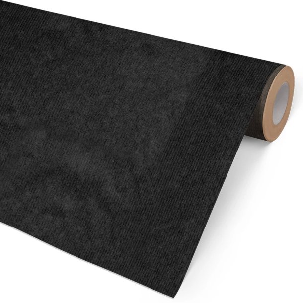 Sort kraft gavepapir, 57cmx154m - 1 rulle