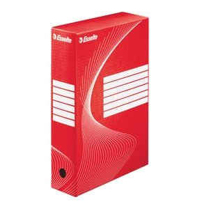 Opbevaringskasser - Esselte Boxy archiving Box 80 Red - FSC 25 stk
