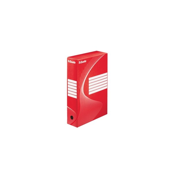 Opbevaringskasser - Esselte Boxy archiving Box 80 Red - FSC 25 stk
