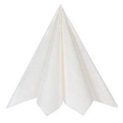 Hvide airlaid servietter, 20 stk.